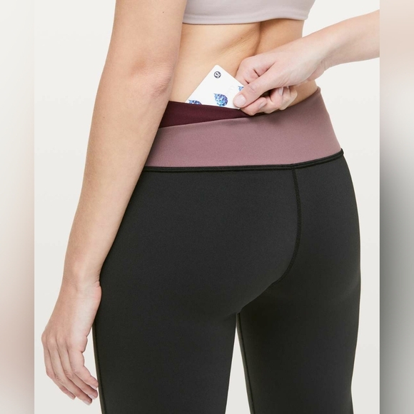 Lululemon women's Astro Pant *32"Black / Dark Adobe / Antique Bark - Picture 4 of 7